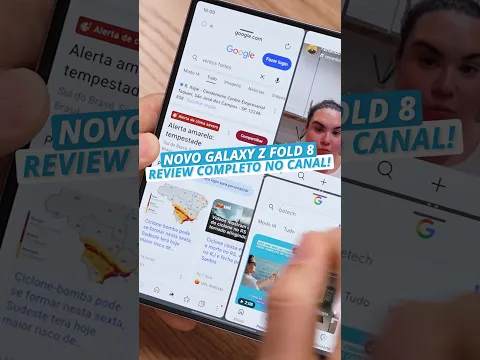 O novo Galaxy Z Fold 8 é o REI da praticidade! 🤯📱#Samsung #Galaxy #GalaxyZFold8 #Review
