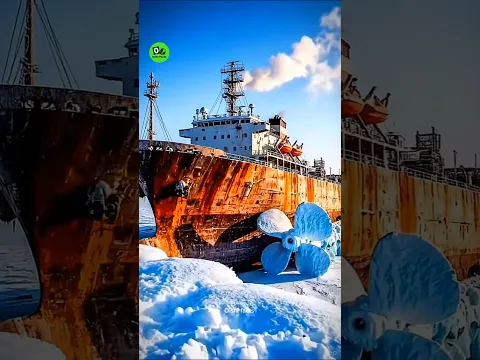 They Repair Ships on ICE?! 🥶🚢 #facts #ytshorts #trending