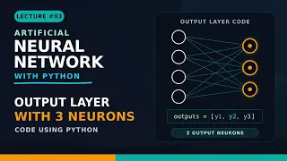 Lecture - Output Layer with 3 neurons Code using Python