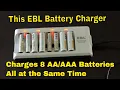 EBL Smart Battery Charger Review It Charges Up To 8 Batteries At The Same Time