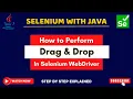 How To Perform Drag and Drop in Selenium WebDriver Selenium Drag and Drop Java Example