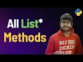 All List Methods in One Shot Code Marathi