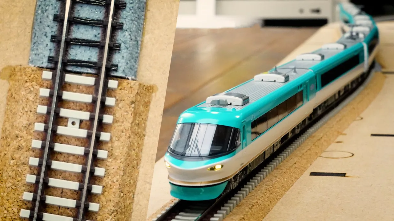 PCフレキシブル線路でS字カーブモジュールを作る / Nゲージ 鉄道模型