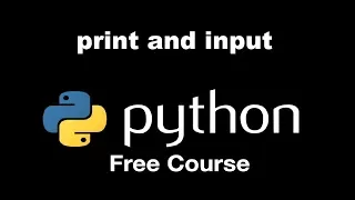 Print and input statements in python 3