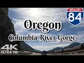Interstate 84 West Columbia River Gorge - Oregon 4K