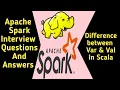 Difference between Var and Val In Scala Spark scala interview questions RR Digital
