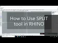 How to use SPLIT tool in RHINO