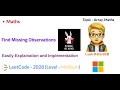 Find Missing Observations LeetCode 2028 Array Maths
