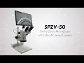 Spzv-50 Stereo Zoom Microscope with Eidos 4K Camera Aven Tools