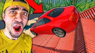 القفز على اكبر درج في العالم محاكي الحوادث BeamNG 