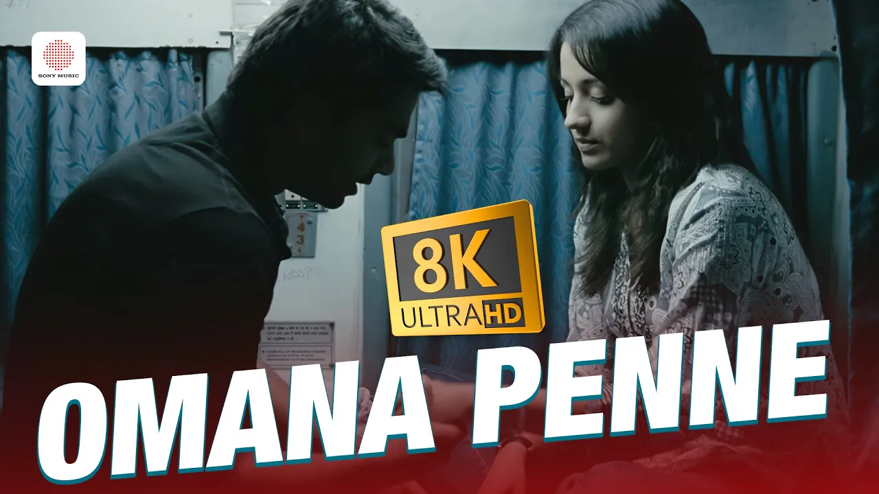 Omana Penne 8K/4K Video Song | Vinnaithaandi Varuvaayaa | A.R. Rahman | STR, Trisha