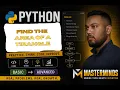 How to find the area of a tirangle using Python