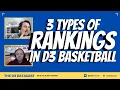 3 Types of D3 Basketball Rankings - D3 Datacast