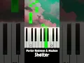 Porter Robinson \u0026 Madeon - Shelter #piano #shorts #pianotutorial