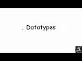 Data Type C PROGRAMMING 6