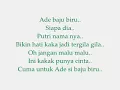 Download Lagu Angelbert Rap   ADE BAJU BIRU Lirik
