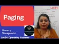 Lec41 Paging-A non-contiguous Memory Allocation technique