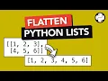 How to FLATTEN a list of lists with LIST COMPREHENSIONS