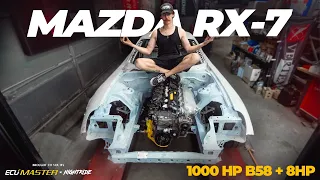 1000 HP READY ?!  Mazda RX-7 FD + B58 + 8HP