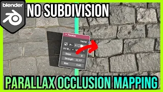 Give Materials DEPTH with ONE NODE Parallax Occlusion Mapping BLENDER