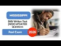 Mississippi DMV Written Test 2026 NEW Real Exam 20 Questions and Answers