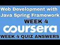 Web Development with Java Spring Framework week 4 coursera quiz answers Web Development Coursera