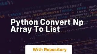 python convert np array to list