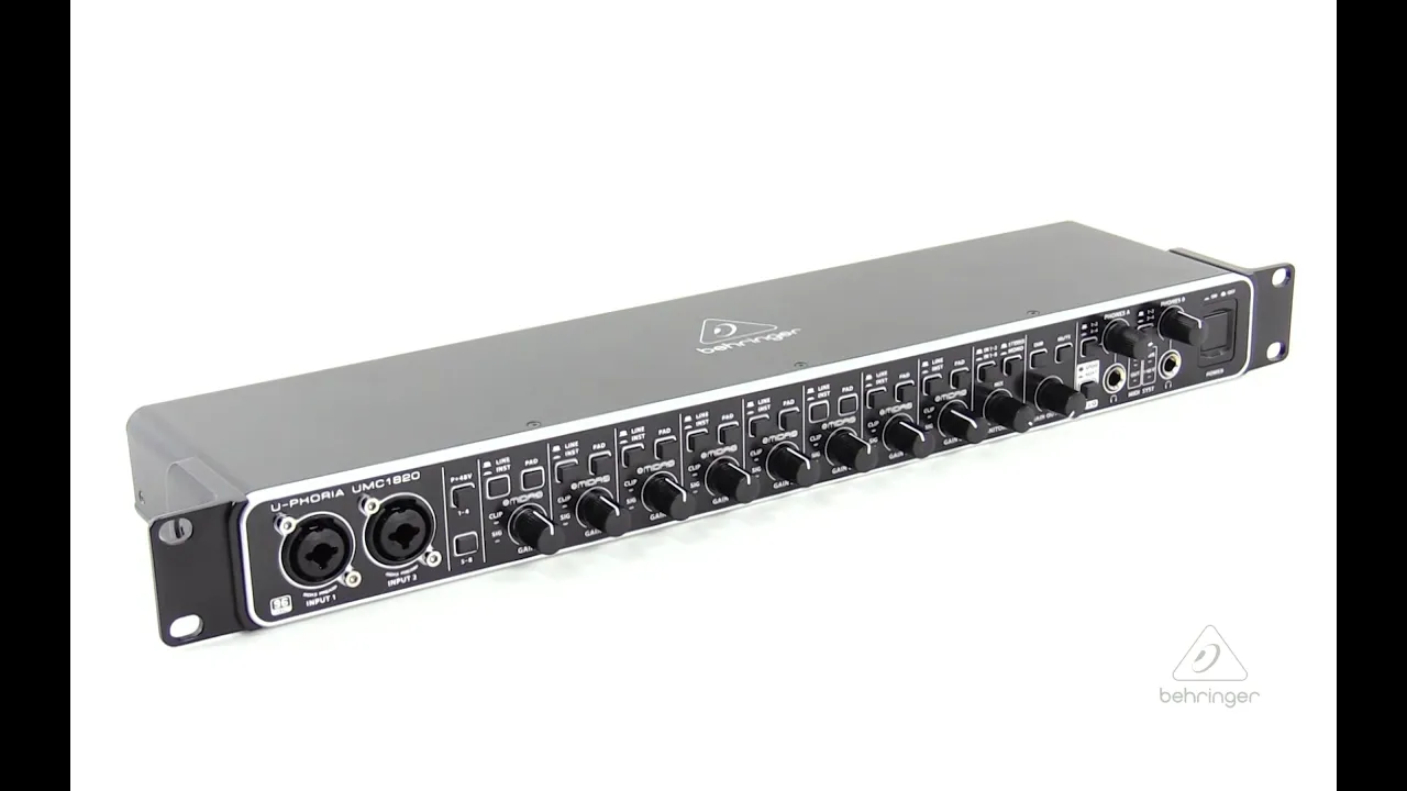 Behringer U-PHORIA UMC1820 オーディオインターフェース Behringer U-PHORIA UMC1820 USB Audio Interface | Guitar Center