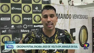 Criciúma enfrenta Jaraguá do Sul em jogo decisivo da semifinal