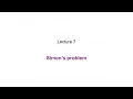 7 Simon s problem