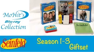 seinfeld seasons 1 2 3 limited edition gift set unboxing includes script cards and monks shakers