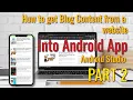 Jsoup Tutorial - How to get the content from a website using Jsoup Android Studio PART 2