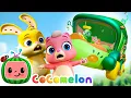 Download Lagu Wheels on the Bus 🚌💨 Hurry Hurry, Catch the Bus! | JJ'S FANTASY ANIMALS! | CoComelon