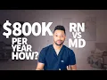 RN vs MD Salary 800k in 1 YEAR as a NURSE in Sacramento California NOT CLICKBAIT