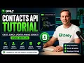 DMLY Contacts API Tutorial Search Create Update Manage Contacts with REST API