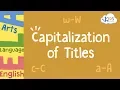 Capitalization of Titles English Language Arts 3rd Grade - Kids Academy