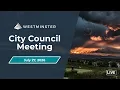 Westminster City Council Meeting July 27 2026