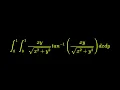 Double Monster Integral of x 2 y 2 arctan x 2 y 2 dxdy from 0 to 1