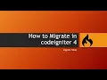 How to migrate in codeigniter 4