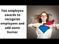 Fun funny workplace employee recognition awards