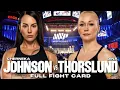 Cherneka Johnson vs Dina Thorslund Full Fight Card