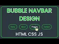 Bubble Hover Effect Navbar Design Unique HTML CSS Animation