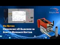 Designing 2D GS1 DataMatrix Barcode in Simple Message Editor Version 66