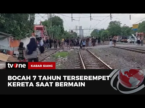 Main di Perlintasan Kereta Api, Seorang Bocah Terseret Kereta dan Alami Luka