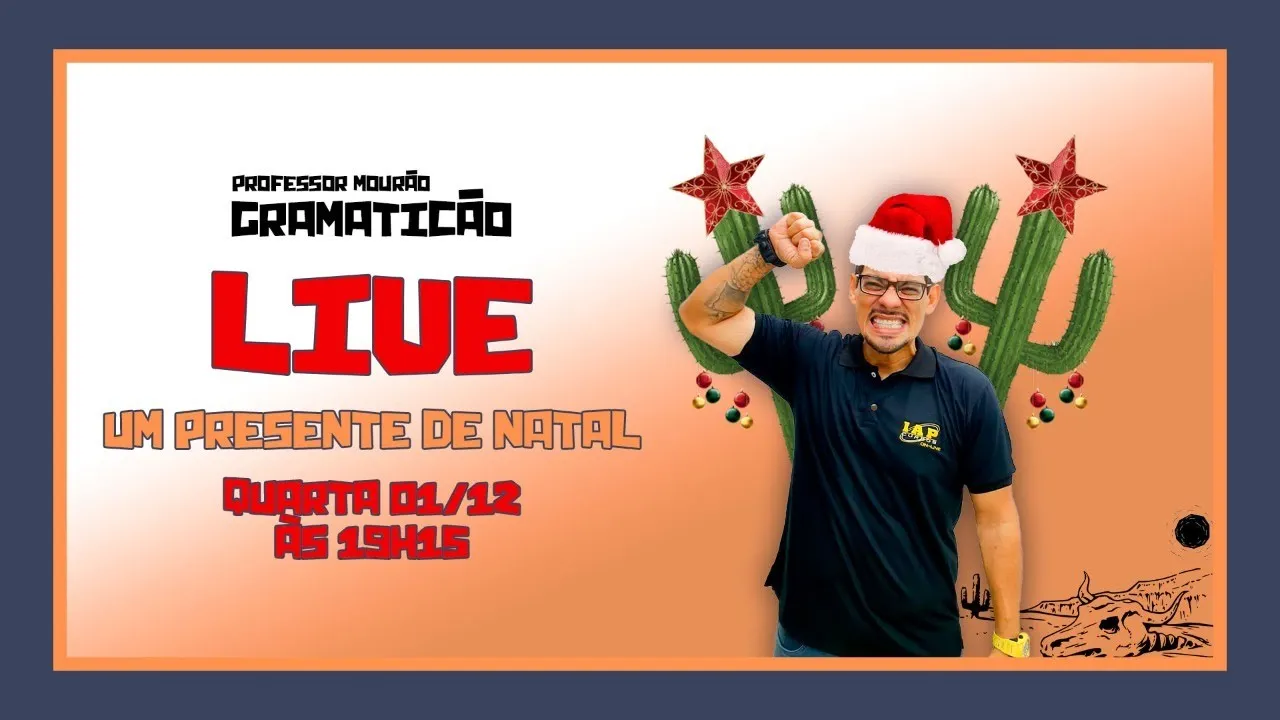 LIVE: UM PRESENTE DE NATAL - REVISAÇO TODAS AS BANCAS DE LÍNGUA PORTUGUESA!!!