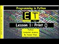 Python Lesson 1 Print