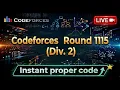 LIVE - Codeforces Round 1115 Div 2 Free Solutions C Competitive Programming