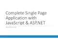 Complete Single Page Application with JavaScript ASP NET jQuery C Web API Entity Framework