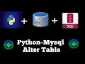 Python Mysql Alter Table