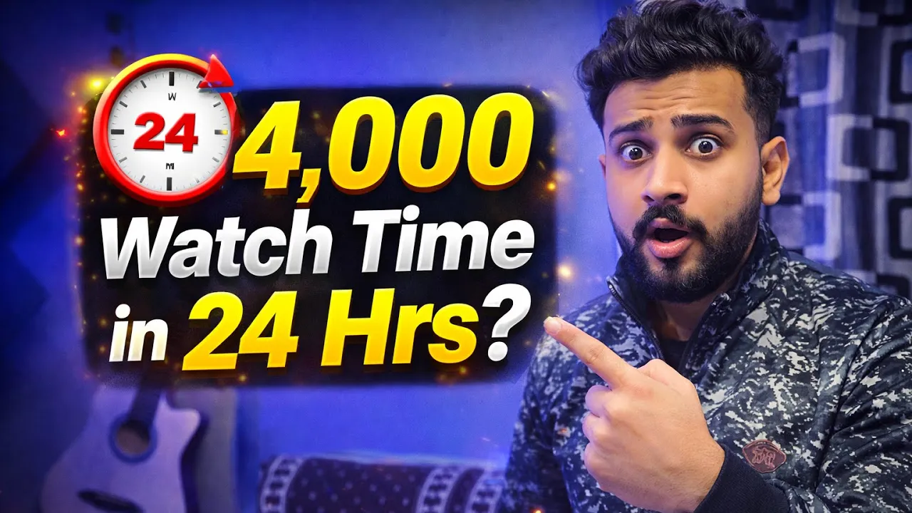 Ek Din Me 4,000 Watch Hours Possible? Full Truth 😳”